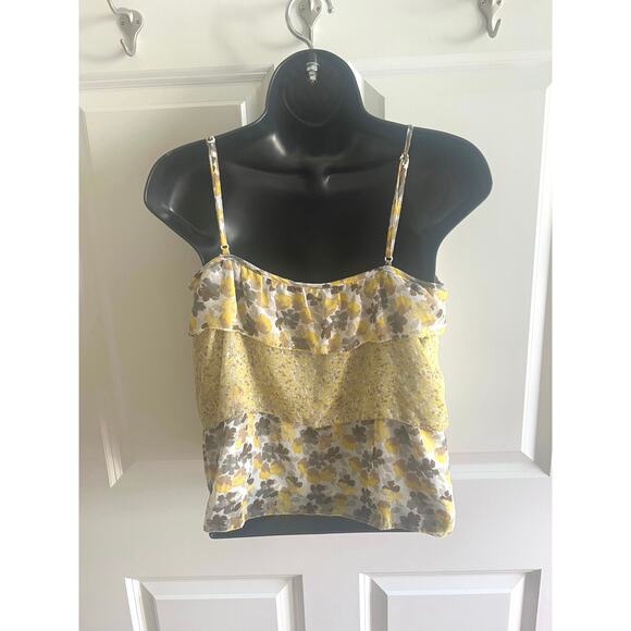 Y2K Womens Apostrophe Petite Blouse S Tiered Cottagecore Boho Feminine Romantic - Picture 4 of 5